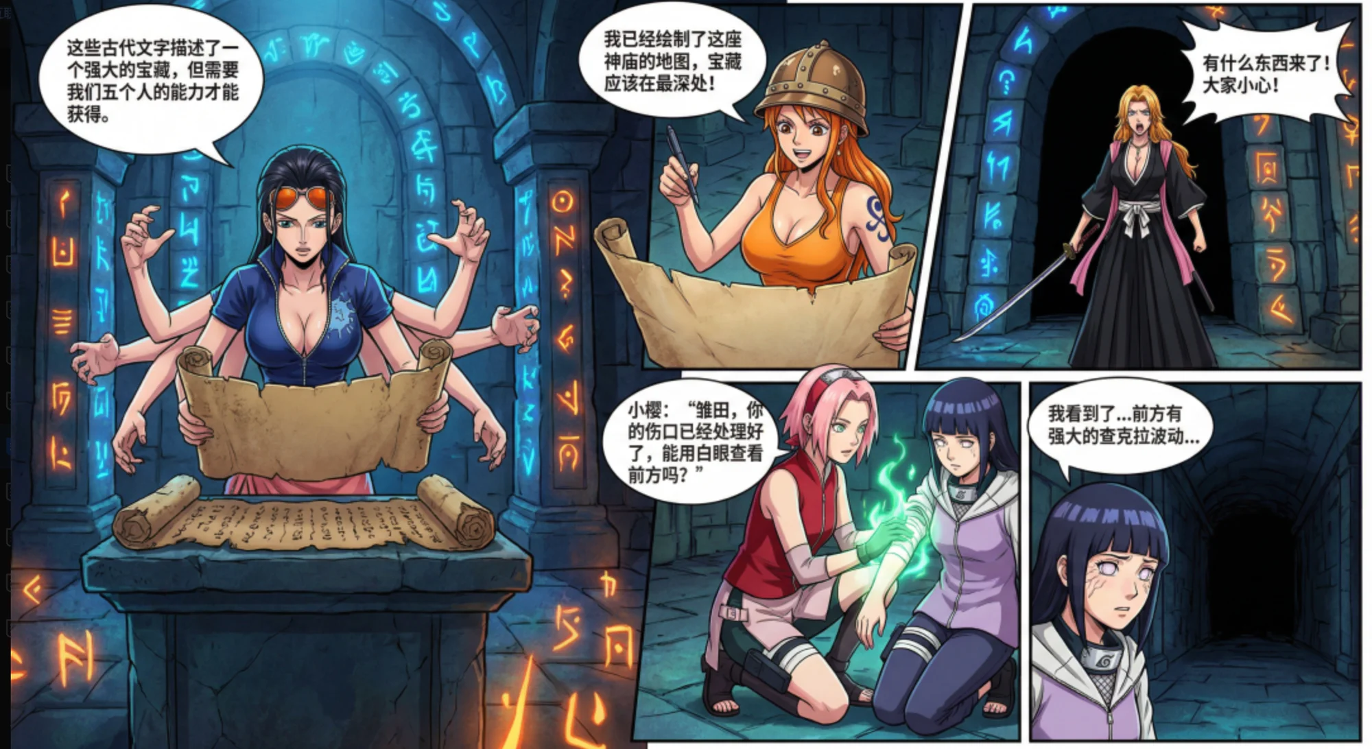 Anime Female Character Color Comic Stories Collection-2