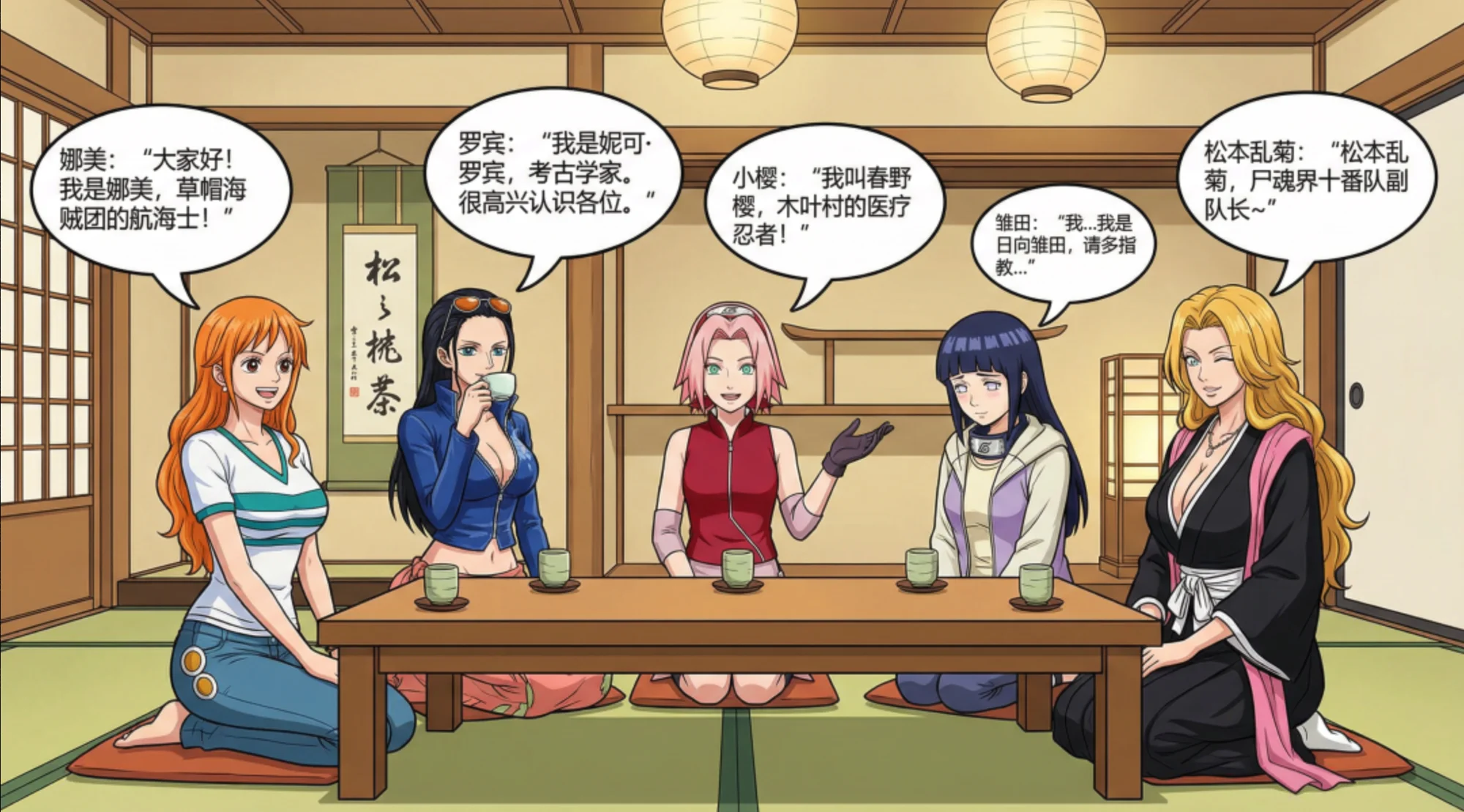 Anime Female Character Color Comic Stories Collection