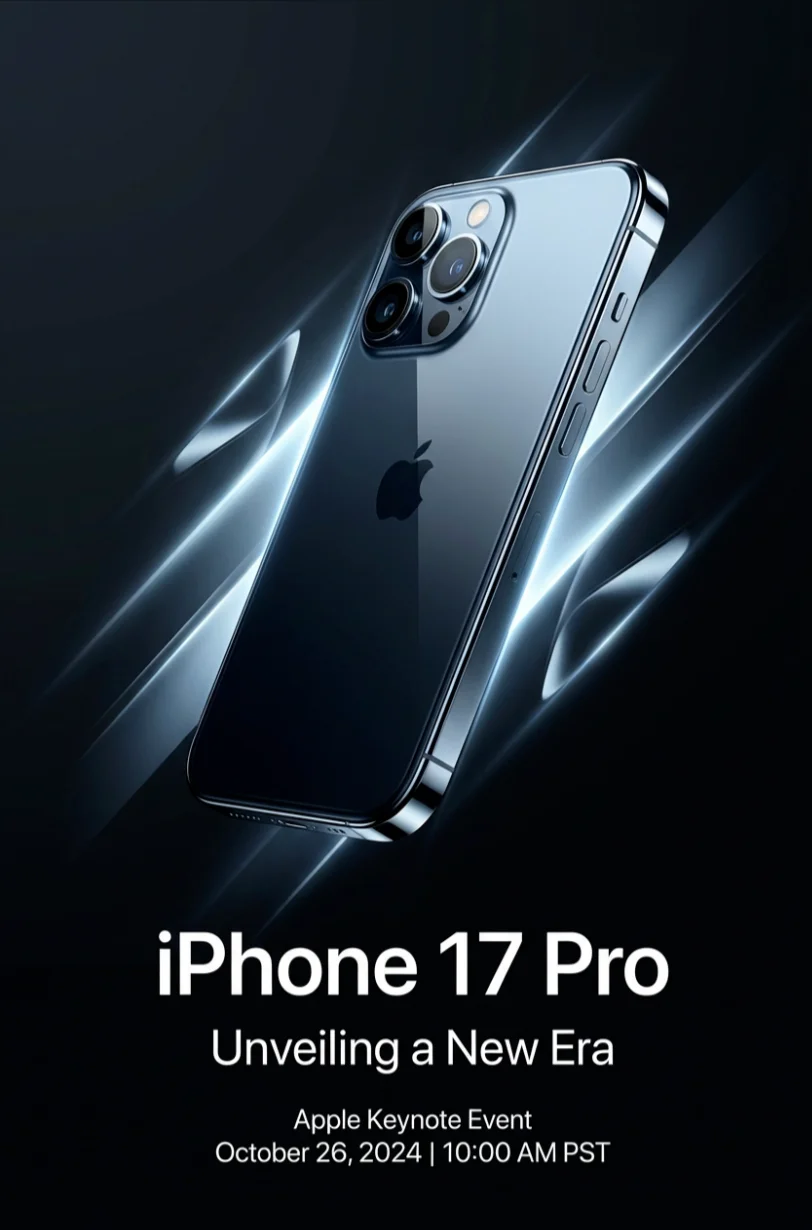 Electronic product promotional poster creation