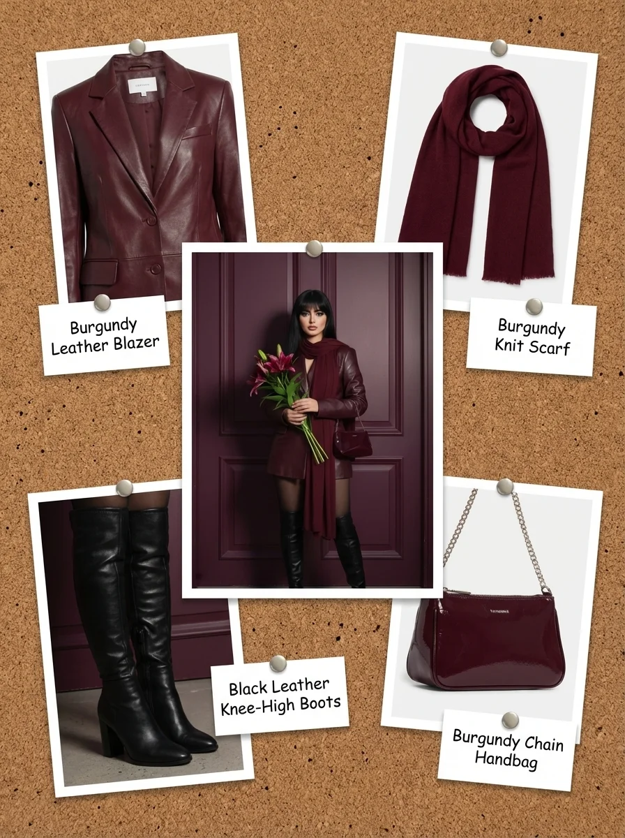 Fashion outfit collage presentations