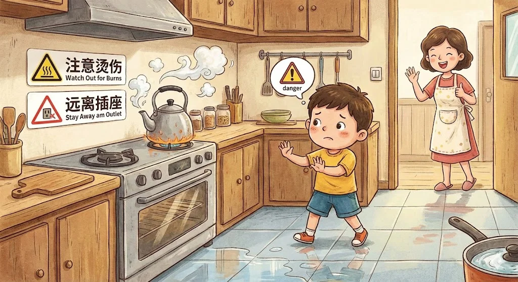 Kitchen Safety Educational Illustration Set