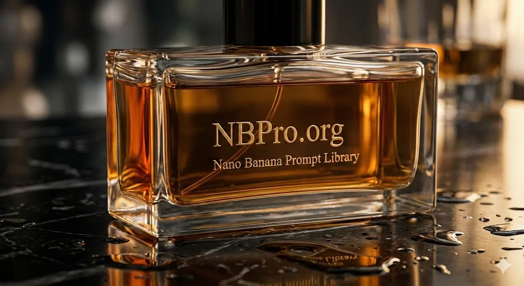 luxury perfume bottle product shots