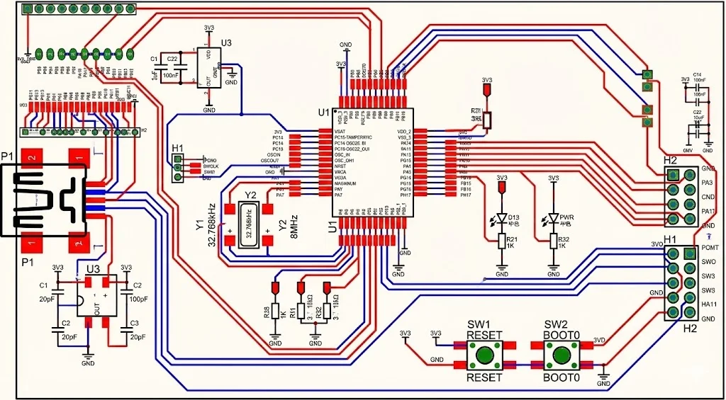 PCB Layout Generation from Schematic Diagrams