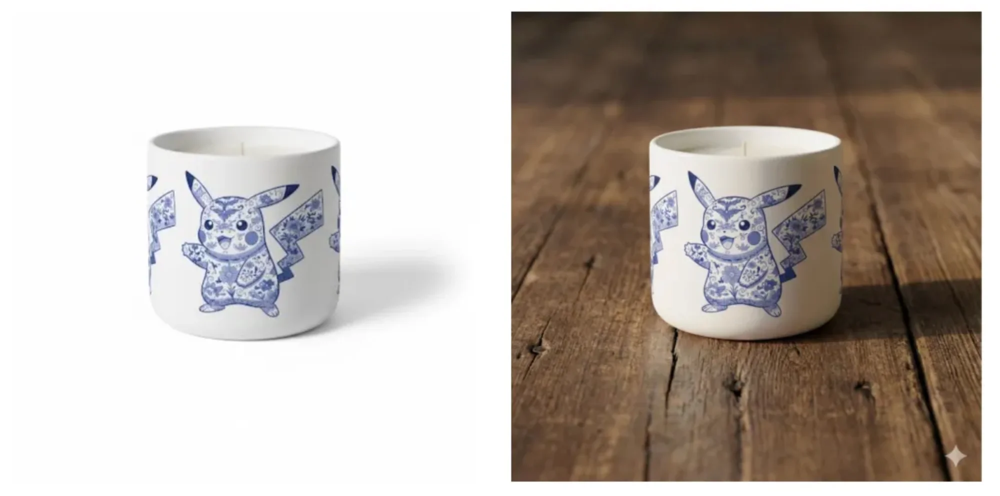 Product photography with realistic shadows and perspective