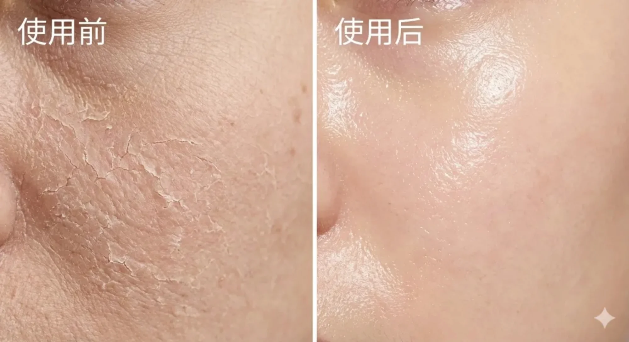 skincare before-after comparison images