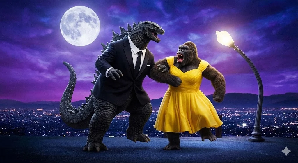 Surreal Romantic Movie Scene Recreations