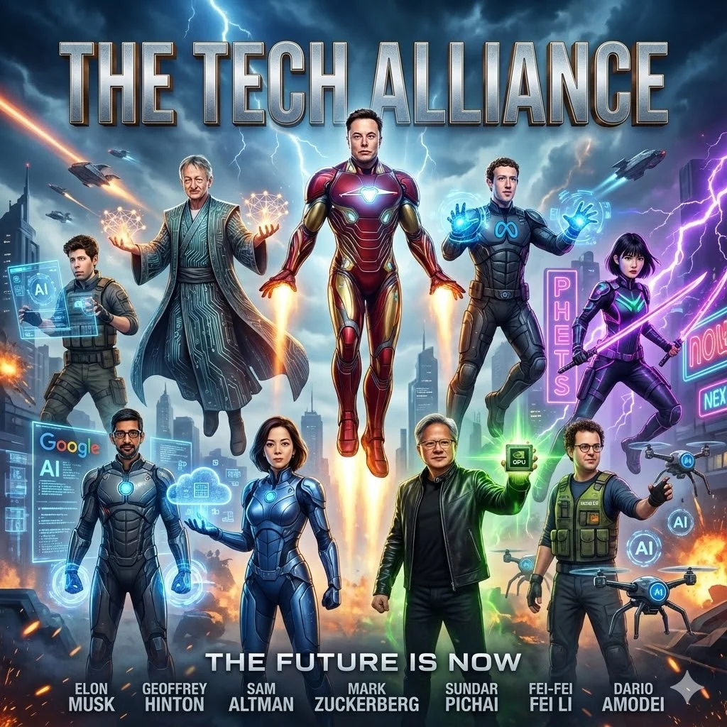 Technology Figure Hero Posters